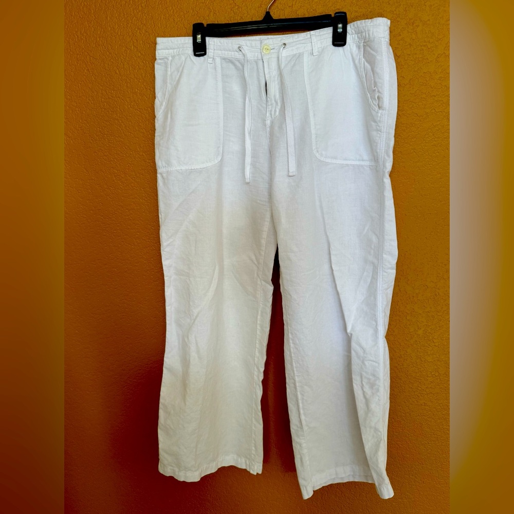 Gap White Linen Pants